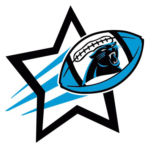 Carolina Panthers Football Goal Star logo iron on paper